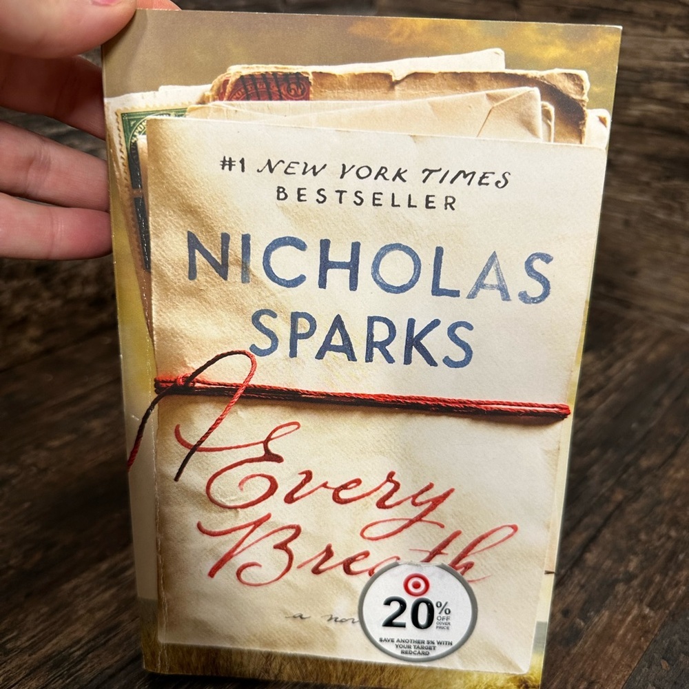 Every Breath by Nicholas Sparks Paperback Book